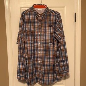 Columbia pfg mens button shirt large